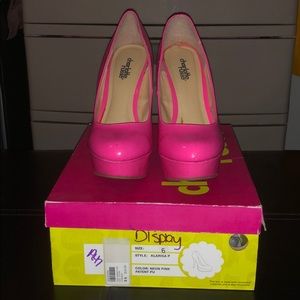 Charlotte Russe Pink Pumps size 6